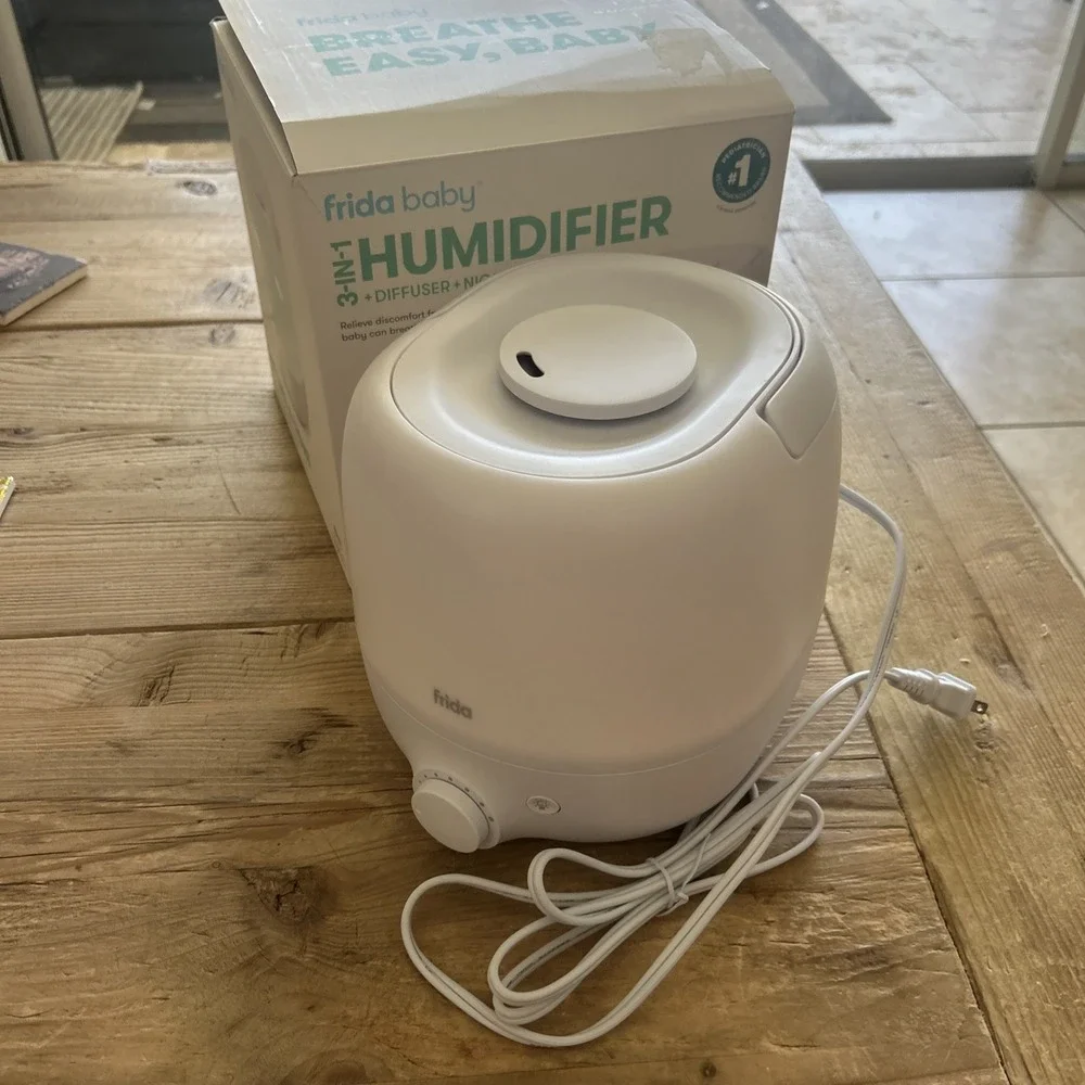 Frida Baby 3-in-1 Cool Mist Humidifier Nightlight Diffuser Breath Easy NEW